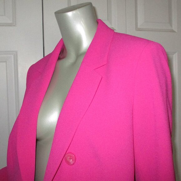 BAR III Fuchsia Lined Closureless Open Front Blazer NWOT - Picture 3 of 5